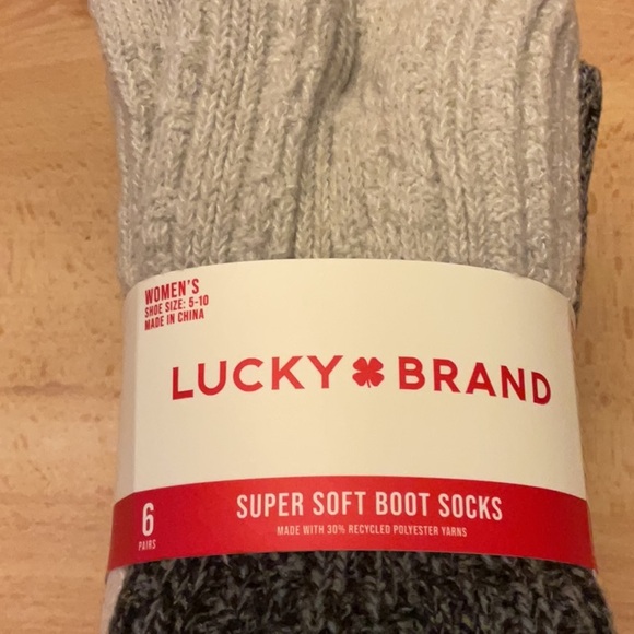 Lucky Brand Ladies Boot Socks NIP - Picture 3 of 3
